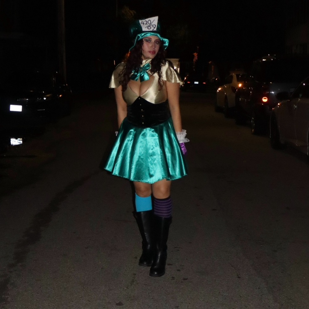 Teal leg avenue Mad Hatter Costume